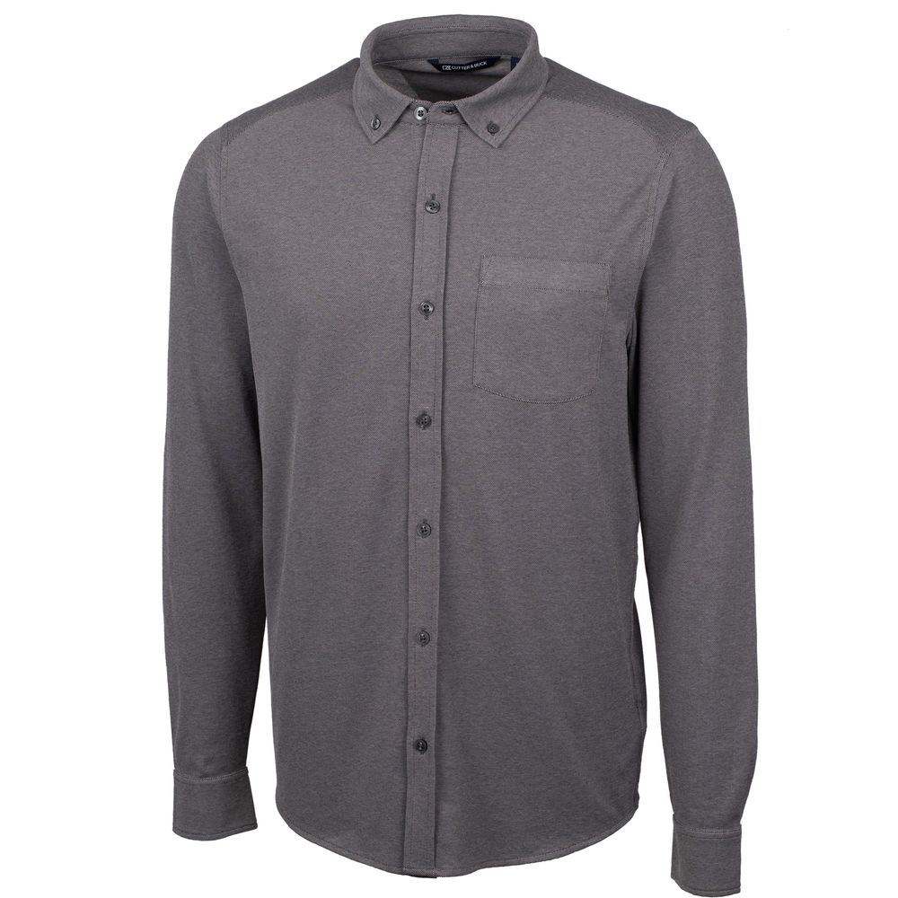 NWT Cutter & Buck Charcoal Advantage L/S Big & Tall Mens Button Down